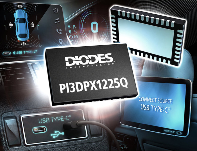 Automotive-konformer Active-Crossbar-Mux mit 10GBit/s von Diodes Incorporated vereinfacht die Smart-Cockpit-Anbindung